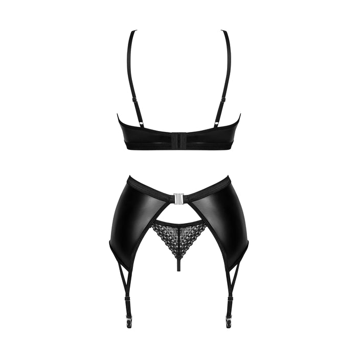 Obsessive Norides Lingerie Set 3 Stuks Zwart