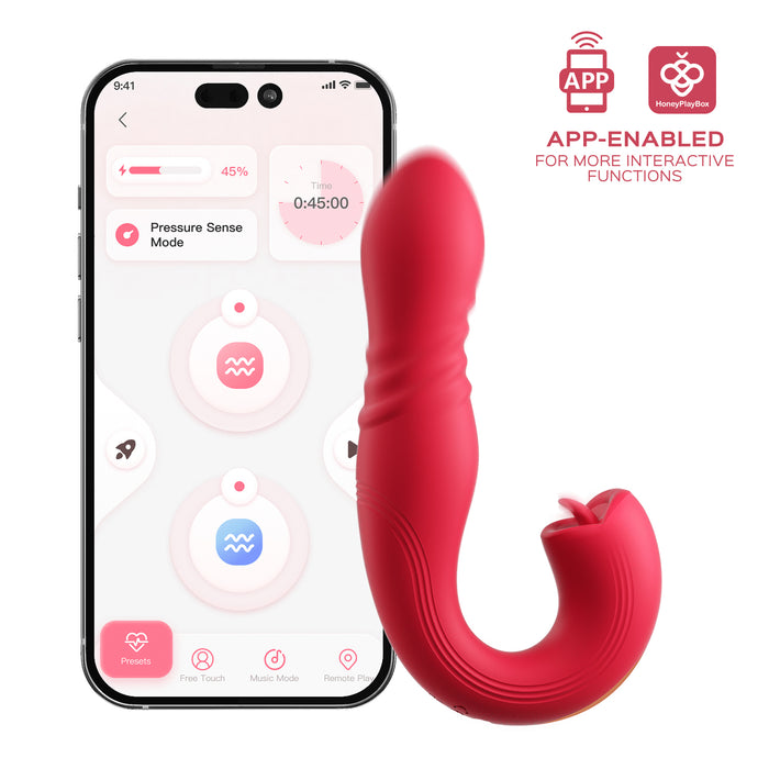 HoneyPlayBox Joi Thrust 2 Vibrator Met App 17 cm