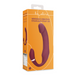 Bendable Vibrating Strapless Strap On Merlot Grape