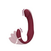 Bendable Vibrating Strapless Strap On Merlot Grape