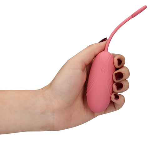 Ultra Soft Silicone Egg Vibrator With Remote Control Pink Arabesque