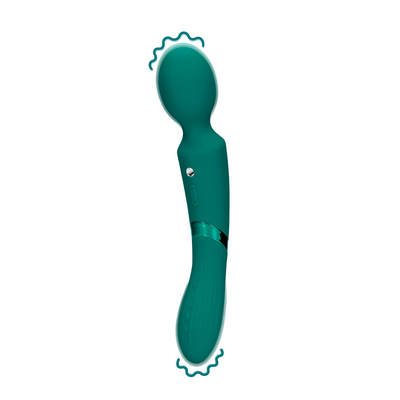 Double Sided Vibrating Wand Green Gable