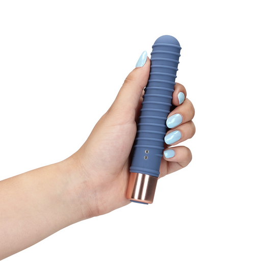 Ribbed Mini Vibrator Blue Horizon