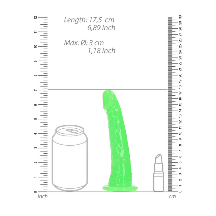 RealRock Realistische Dildo Glow In The Dark 15,5 Cm