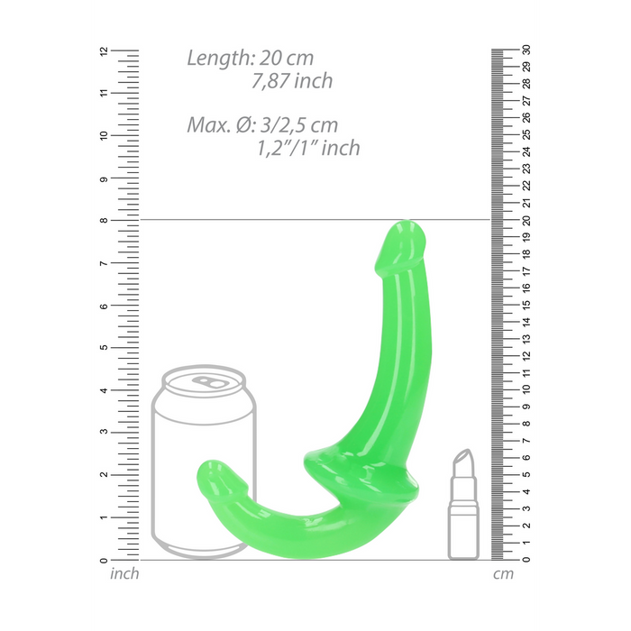 RealRock Voorbind Dildo Glow In The Dark 13,5 Cm