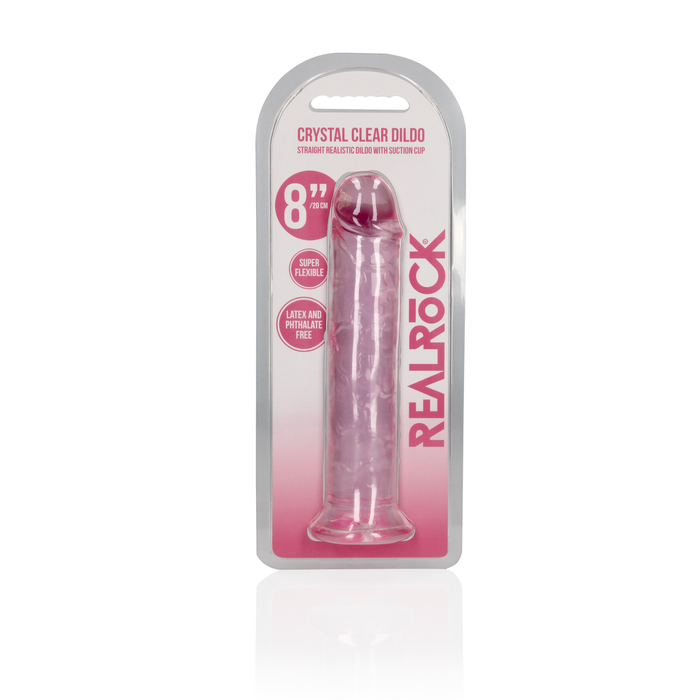 RealRock Crystal Clear Dildo 20 cm