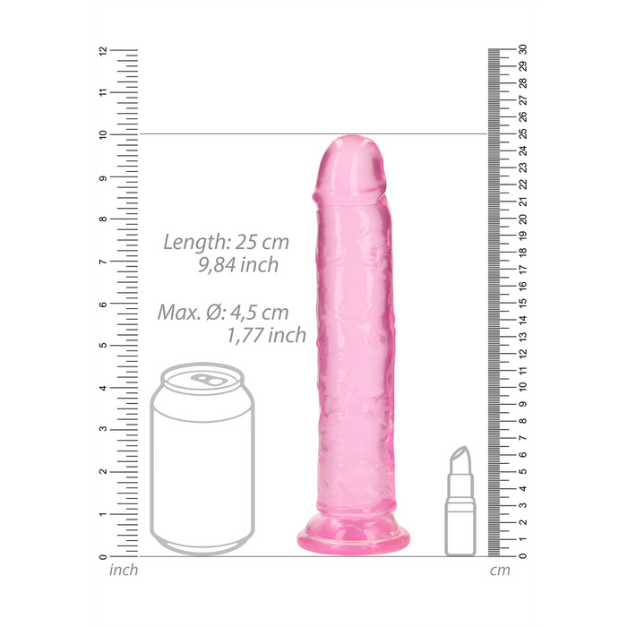 RealRock Crystal Clear Dildo 23 cm