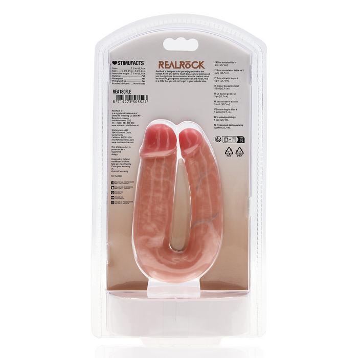 RealRock U Shaped Dubbele Dildo 12,7 Cm