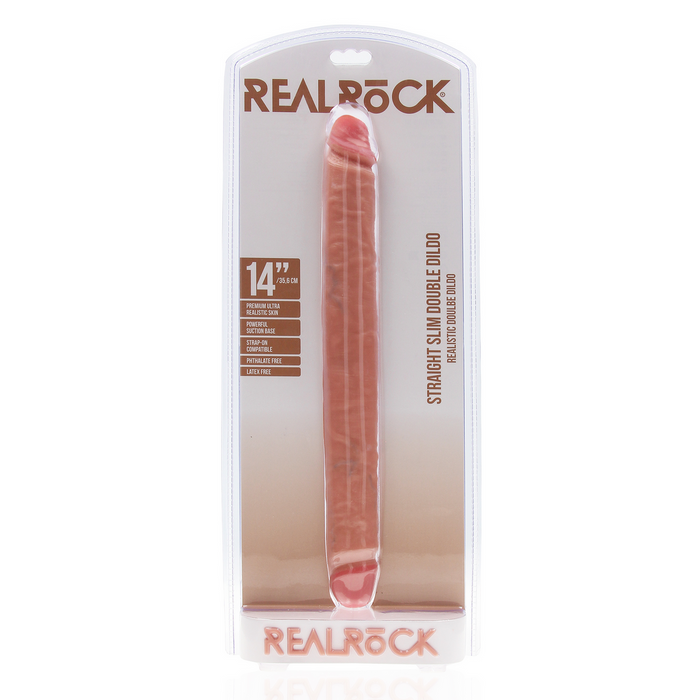 RealRock Dunne Dubbele Dildo 35.6 Cm