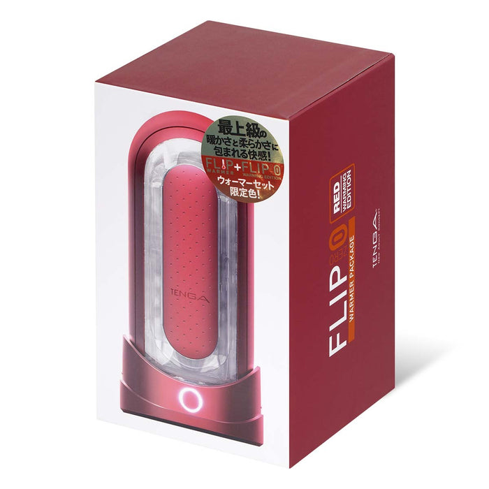 Tenga Flip Zero Red & Warmer Set Masturbator