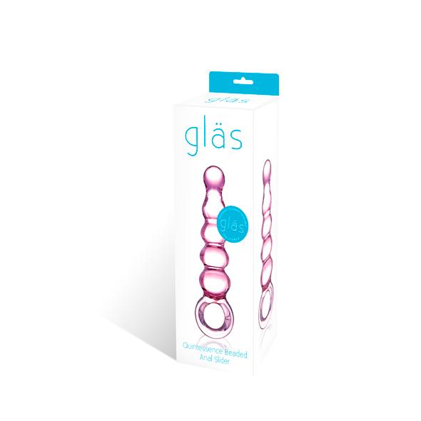 Glas Quintessence Beaded Glazen Anal Slider